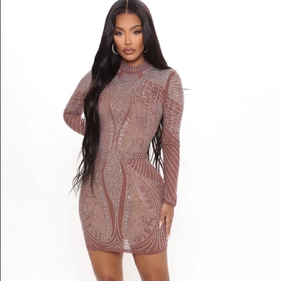 Fashionnova “Savannah Embellished” mini dress - Picture 2 of 3